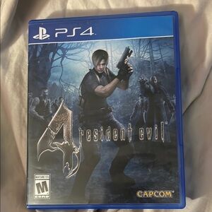 Resident Evil 4 PS4 Game Blue Case